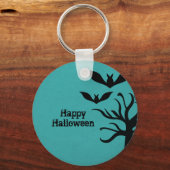 Porte-clés Eerie Bats Halloween Porte - clé, Aqua (Recto)