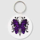 Porte-clés Effet papillon (violet) (Recto)