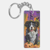 Porte-clés Éffrayant Australien Berger Halloween Citrouille s (Devant gauche)