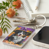 Porte-clés Éffrayant Australien Berger Halloween Citrouille s (Devant droit)