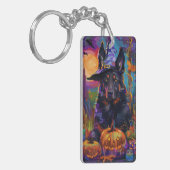 Porte-clés Éffrayant Berger belge Citrouille de sorcière Hall (Devant gauche)