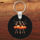 Porte-clés Éffrayant Byllerina Skeleton Danser Drôle Hallowee (Recto)