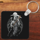 Porte-clés Effrayant Valhalla Grim Reaper Scythe Mort Grunge (Verso)