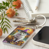 Porte-clés Éffrayante-américaine Eskimo Halloween sorcière et (Devant droit)