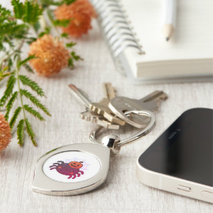 Porte-clés Éffrayante mignonne Kawaii Araignée d'Halloween