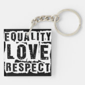 Porte-clés Égalité Amour et respect Mois de la fierté (Dos)