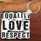 Porte-clés Égalité Amour et respect Mois de la fierté (Verso)
