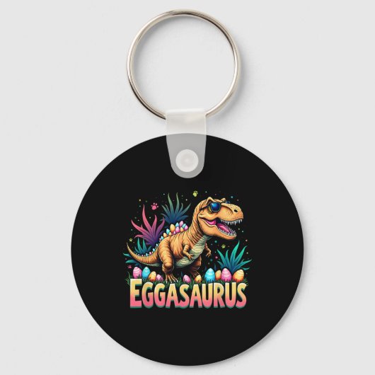 Porte-clés Eggasaurus Pâques Stegosaurus Dinosaure Garçons En (Recto)