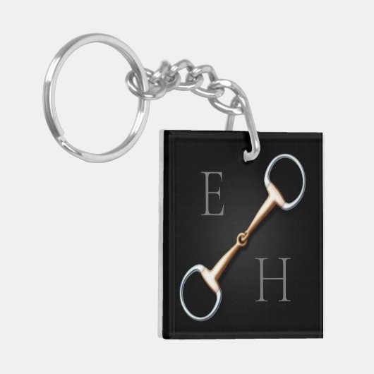Porte-clés Eggbutt Snaffle Bit Equestrimed (Devant gauche)