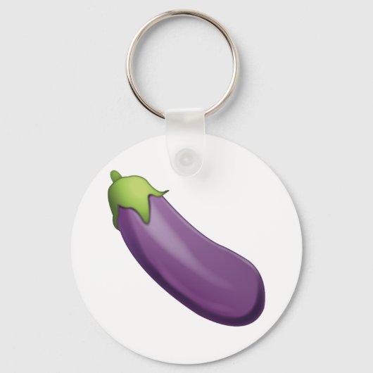 Porte-clés Eggplant - Emoji (Recto)