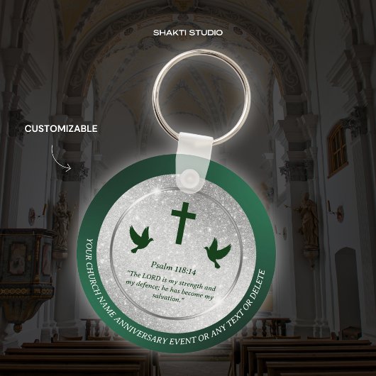 Porte-clés Église Anniversaire Pasteur Cadeau personnalisé Bi
