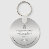 Porte-clés Église Christian Souvenir Porte - clé en argent (Verso)