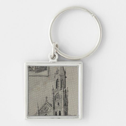 Porte-clés Église de l'Assomption, Ansonia, Conn (Devant)