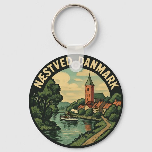 Porte-clés Église de Næstved Danemark (Recto)