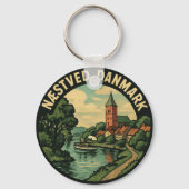 Porte-clés Église de Næstved Danemark (Verso)