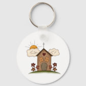 Porte-clés Église en bois (Verso)