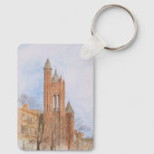 Porte-clés Église gothique aquarelle (Verso)