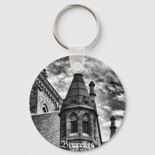 Porte-clés Église gothique de style vintage