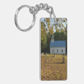 Porte-clés Église historique et cimetière (Devant gauche)