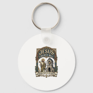 Porte-clés Église Jésus Bell Église Jésus Bell Chrétien Fait