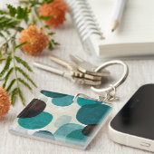 Porte-clés Égouttements bleus (Devant Droit)