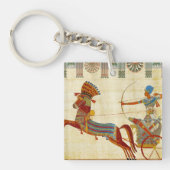Porte-clés Égypte ancienne Pharaon Ramesses II Cheval papyrus (Devant)