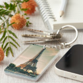 Porte-clés Eiffel tour lancer oreiller (Devant droit)
