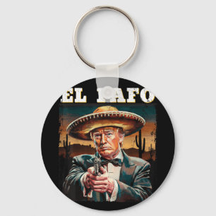 Porte-clés El Fafo Mexicaine Sombrero Trump Fafo Design