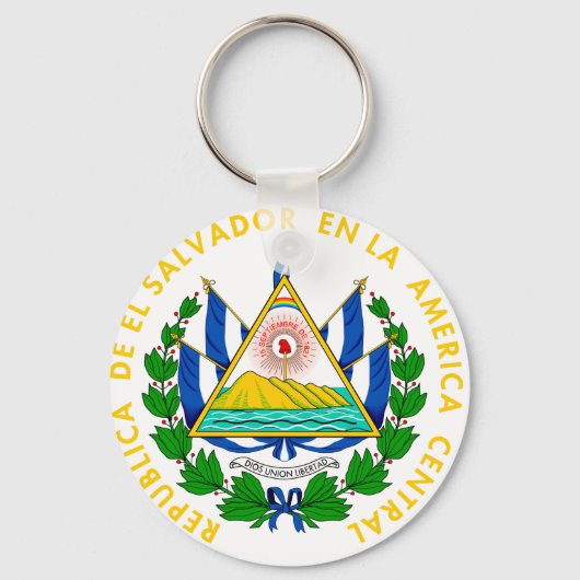 Porte-clés El Salvador Armoiries SV (Recto)