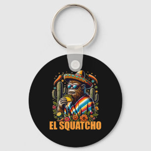 Porte-clés El Squatcho Cinco De Mayo Western Bigfoot Drôle Sa