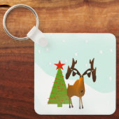 Porte-clés Élan de Noël (Recto)