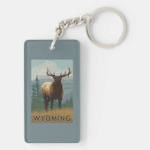 Porte-clés Élans SceneWyoming (Dos)