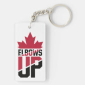 Porte-clés Elbows Up Canada (Dos)
