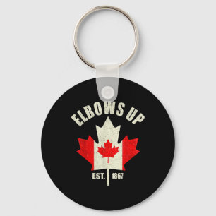 Porte-clés Elbows Up Canada Est 1867 Fier Ca Fort Canadien