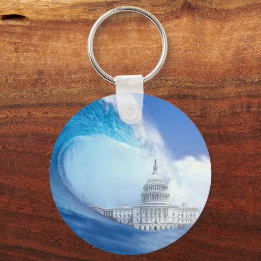 Porte-clés Élection Blue Wave 2024 (Verso)