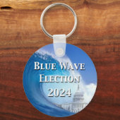 Porte-clés Élection Blue Wave 2024 (Recto)