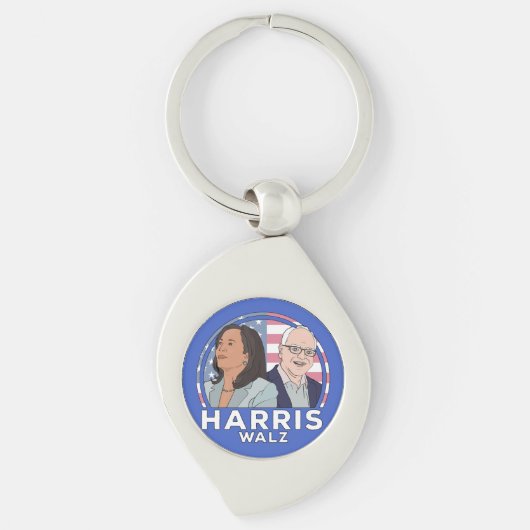 Porte-clés Élection de Harris Walz (Devant)