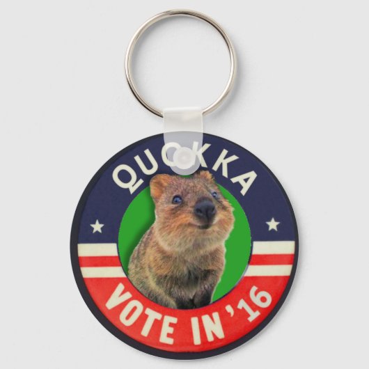 Porte-clés Élection du président Quokka en 2016 (Recto)