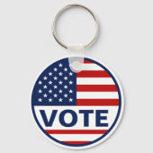 Porte-clés Élection présidentielle du drapeau américain (Recto)