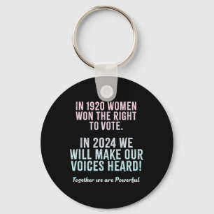 Porte-clés Élections électorales des femmes suffragistes de 2