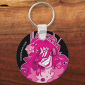 Porte-clés electric pink keychain (Recto)