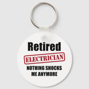 Porte-clés Électricien retraité (charme des USA)