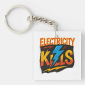 Porte-clés Electricity Kills Bold Graffiti Design (Devant)