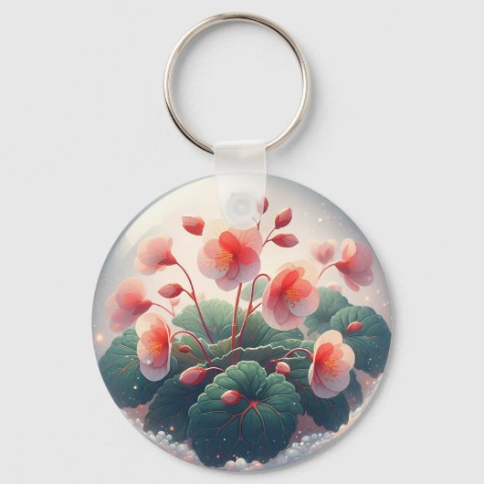 Porte-clés Elegance Begonia Flowers (Recto)