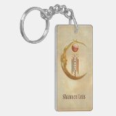 Porte-clés Elégance céleste 3D Nouvel Âge (Devant gauche)