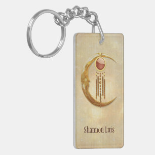 Porte-clés Elégance céleste 3D Nouvel Âge