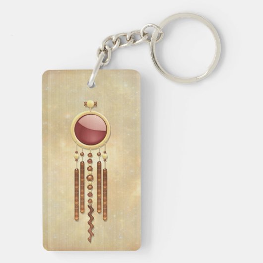 Porte-clés Elégance céleste 3D Nouvel Âge (Dos)