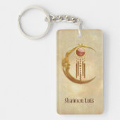 Porte-clés Elégance céleste 3D Nouvel Âge (Devant)