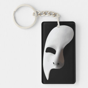 Porte-clés Élégance Éthérée : Masque Fantôme Effrayant