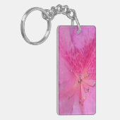 Porte-clés Élégance florale rose délicate (Devant gauche)